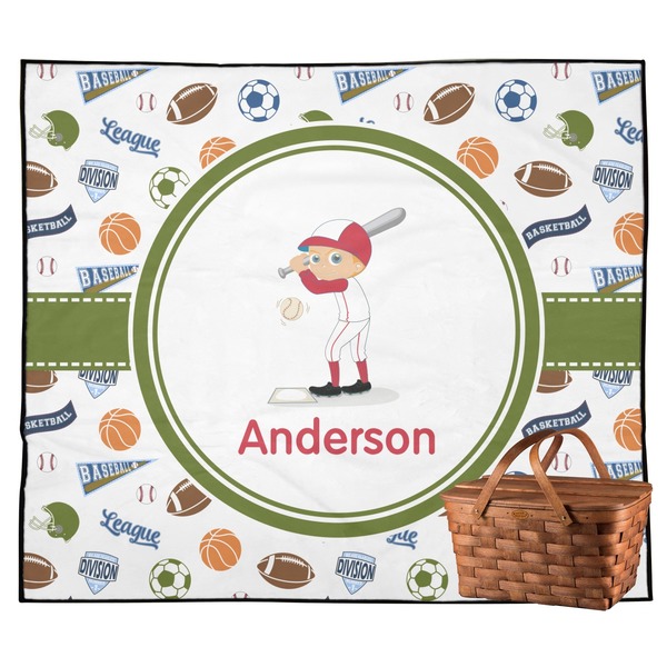 Custom Sports Outdoor Picnic Blanket (Personalized)