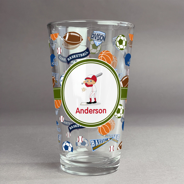 Custom Sports Pint Glass - Full Print (Personalized)