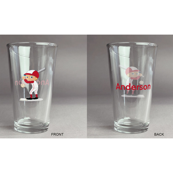 Sports Pint Glass - Two Content - Approval