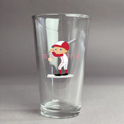 Sports Pint Glass - Full Color Logo (Personalized)