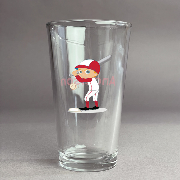 Custom Sports Pint Glass - Full Color Logo (Personalized)