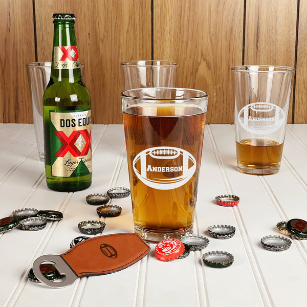 Sports Pint Glasses - In Context