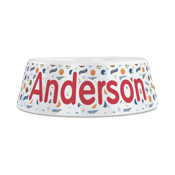 Sports Plastic Dog Bowls - Medium - FRONT