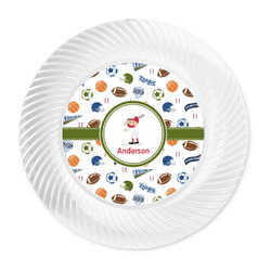 Sports Plastic Party Dinner Plates - 10" (Personalized)