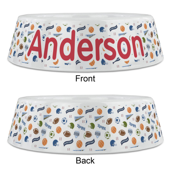 Sports Plastic Pet Bowls - Large - APPROVAL