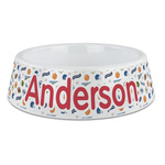 Sports Plastic Dog Bowl - Large (Personalized)