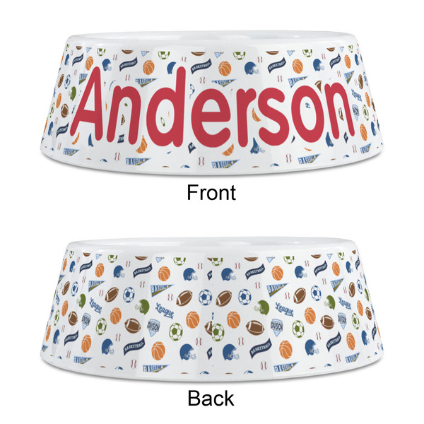 Sports Plastic Pet Bowls - Medium - APPROVAL