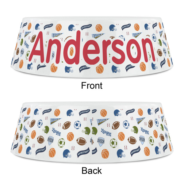 Sports Plastic Pet Bowls - Small - APPROVAL