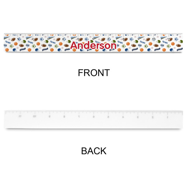 Sports Plastic Ruler - 12" - APPROVAL