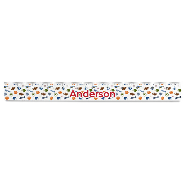 Sports Plastic Ruler - 12" - FRONT