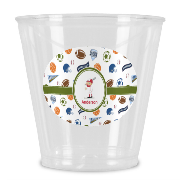 Custom Sports Plastic Shot Glass (Personalized)