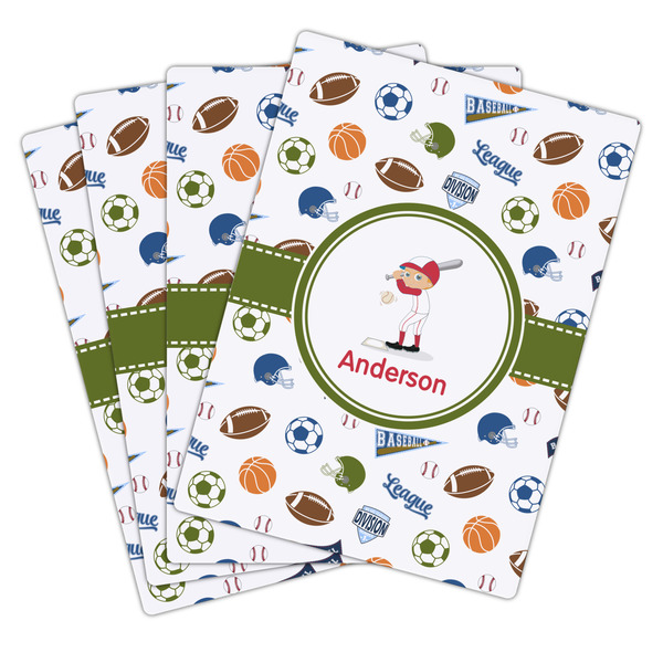 Sports Playing Cards - Hand Back View