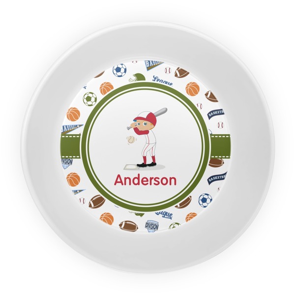 Sports Melamine Bowl - Center