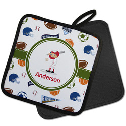 Sports Pot Holder w/ Name or Text