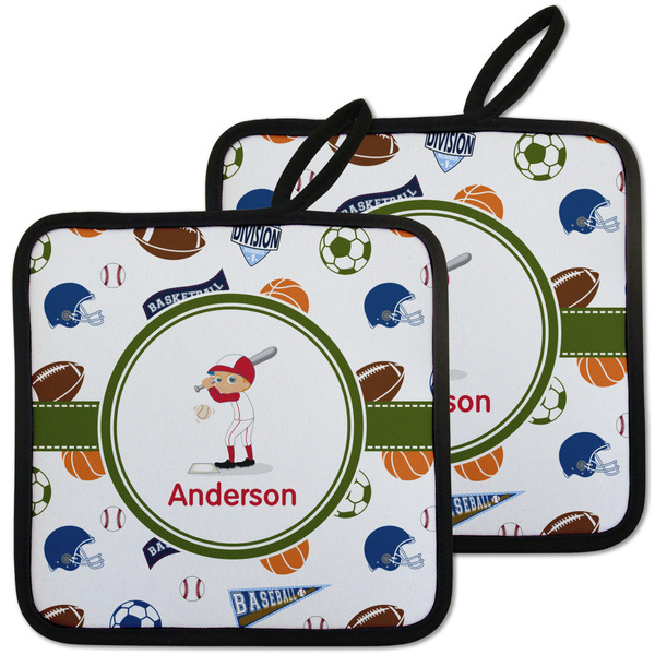 Sports Pot Holders - Set of 2 MAIN