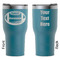 Sports RTIC Tumbler - Dark Teal - Double Sided - Front & Back