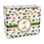 Sports Wood Recipe Box - Full Color Print (Personalized)