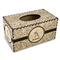 Sports Rectangle Tissue Box Covers - Wood - Front