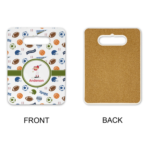 Sports Rectangle Trivet with Handle - APPROVAL