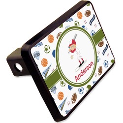 Sports Rectangular Trailer Hitch Cover - 2" (Personalized)