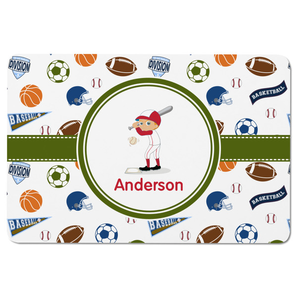 Sports Rectangular Fridge Magnet - FRONT