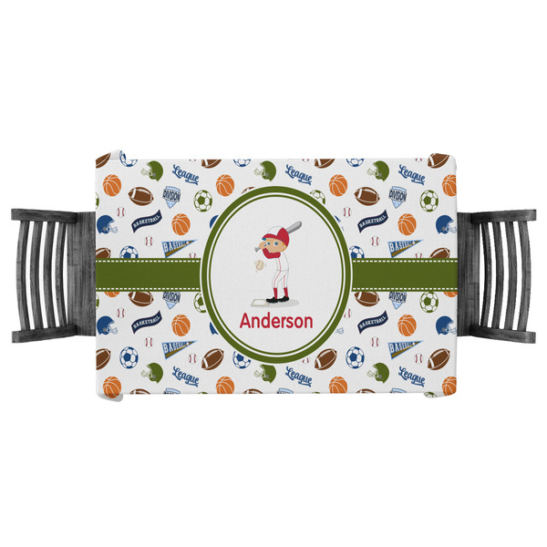 Custom Sports Tablecloth - 58"x58" (Personalized)