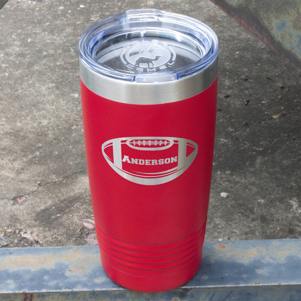 Sports Red Polar Camel Tumbler - 20oz - Angled