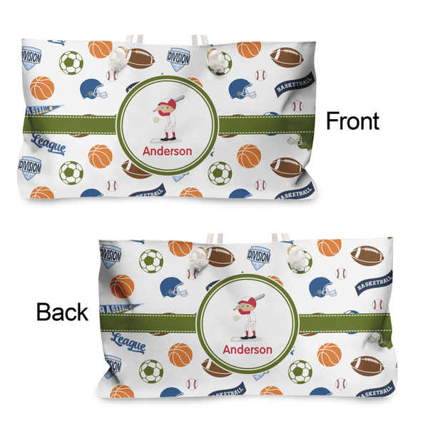 Sports Large Rope Tote - From & Back View