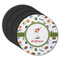 Sports Round Rubber Backed Coasters - Set of 4 (Personalized)