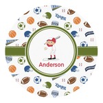 Sports Round Decal - Small (Personalized)