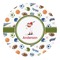 Sports Round Decal - Medium (Personalized)