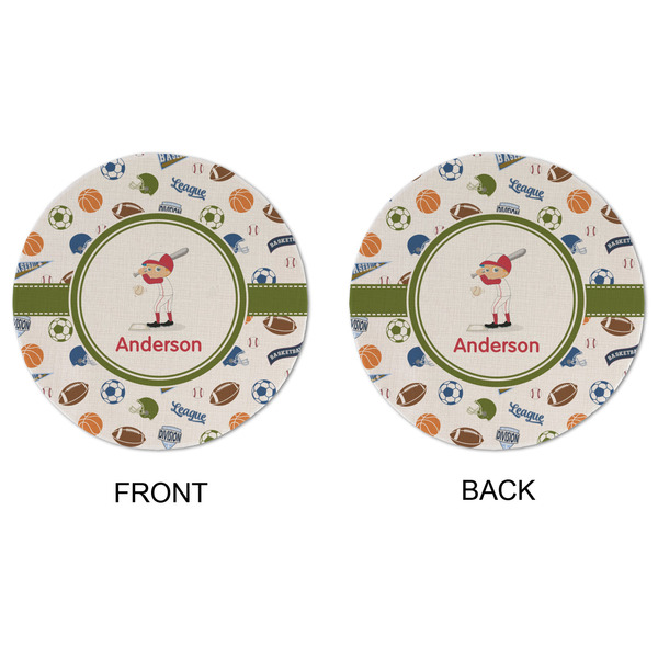 Sports Round Linen Placemats - APPROVAL (double sided)