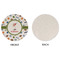 Sports Round Linen Placemats - APPROVAL (single sided)