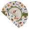 Sports Round Linen Placemats - Front (folded corner double sided)
