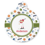 Sports Round Pet ID Tag (Personalized)