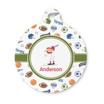 Sports Round Pet ID Tag - Small (Personalized)