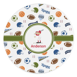 Sports Round Stone Trivet (Personalized)