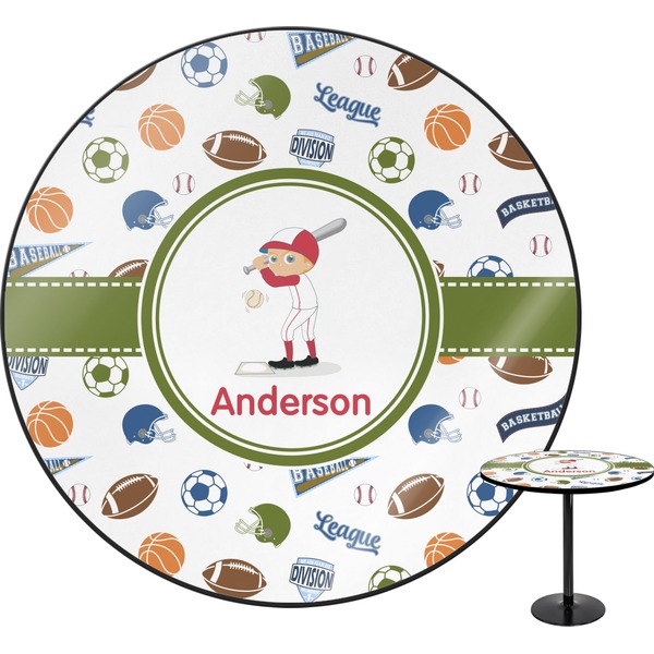 Custom Sports Round Table - 30" (Personalized)