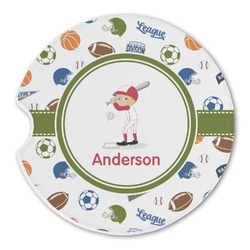 Sports Sandstone Car Coaster - Single (Personalized)