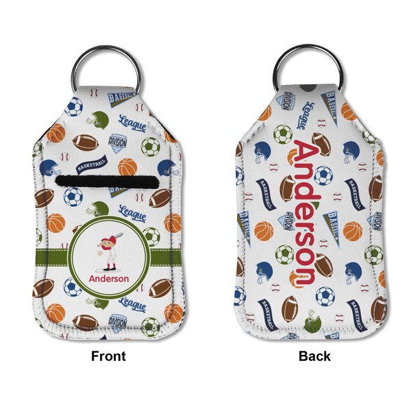 Sports Sanitizer Holder Keychain - Small APPROVAL (Flat)