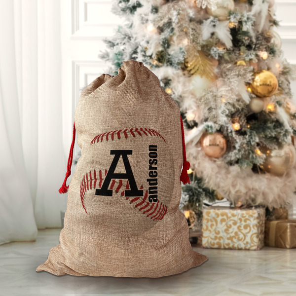 Sports Santa Bag - Front (stuffed)