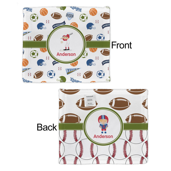 Sports Security Blanket - Front & Back View