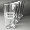 Sports Set of Four Engraved Pint Glasses - Set View