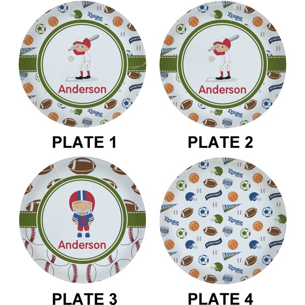 Sports Set of Lunch / Dinner Plates (Approval)