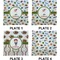 Sports Set of Square Dinner Plates (Approval)