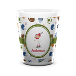 Sports Ceramic Shot Glass - 1.5 oz - White - Set of 4 (Personalized)