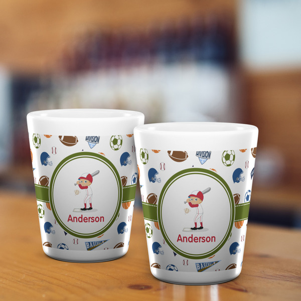 Sports Shot Glass - White - LIFESTYLE