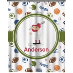 Sports Extra Long Shower Curtain - 70"x84" (Personalized)