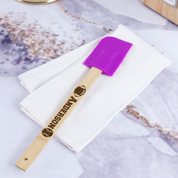 Sports Silicone Spatula - Purple - In Context
