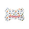 Sports Bone Shaped Dog Food Mat (Small) (Personalized)